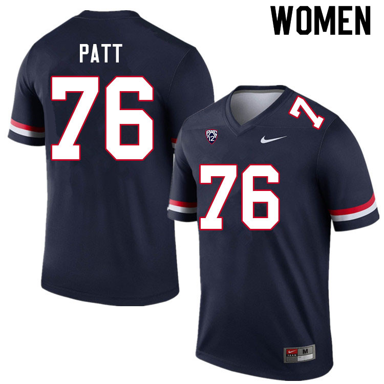 Women #76 Anthony Patt Arizona Wildcats College Football Jerseys Sale-Navy